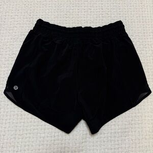 Lululemon hotty hot black women’s running shorts. Size 6. Excellent condition.